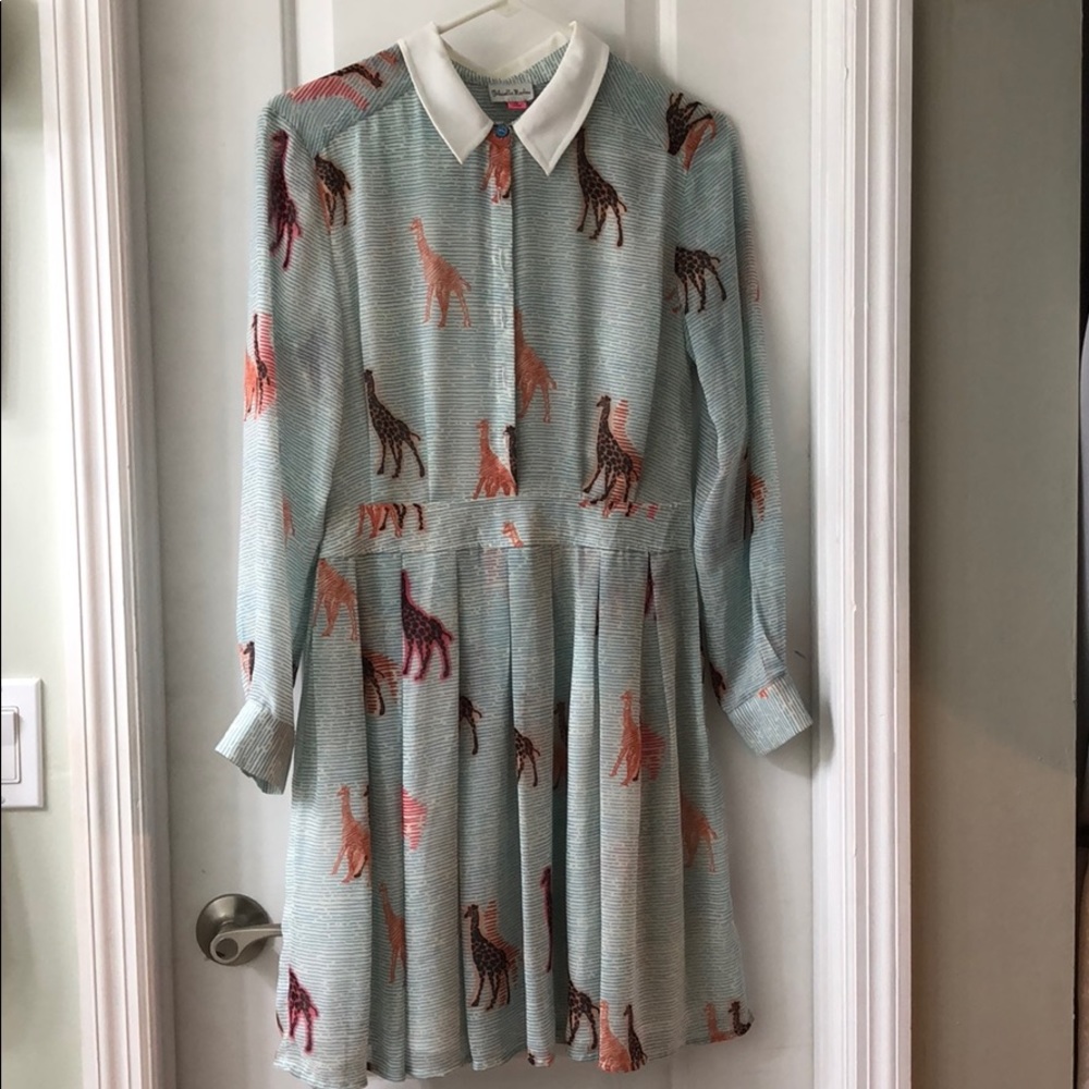 Collared Giraffe Dress